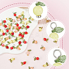 120Pcs 6 Styles Acrylic Pendants PALLOY-BM00011-6