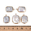 Natural Keshi Pearl Rectangle Pendants LS-PEAR-S020-D10-3