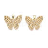 Brass Micro Pave Cubic Zirconia Pendants KK-T070-33G-1