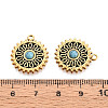304 Stainless Steel and Natural Turquoise Pendants STAS-T070-08G-3