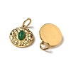 Ion Plating(IP) 304 Stainless Steel with Natural & Synthetic Gemstone Pendants STAS-G351-28G-2