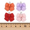 8Pcs 4 Colors Resin Pendants RESI-FP0001-46-2