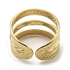 304 Stainless Steel Open Cuff Rings RJEW-Z018-23G-3