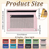 CutHollow 24Pcs 12 Colors Rectangle Oxford Cloth 3-Ring Pen Pencil Zipper Bags ABAG-CL0001-13-2