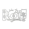 Carbon Steel Embossing Metal Cutting Dies for DIY Template DIY-D044-02-1