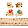 8Pcs 4 Styles Mother's Day Theme Alloy Enamel Pendants ENAM-FP0002-25-2