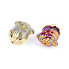 Iridescent Plating Acrylic Beads MACR-C029-06-2