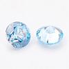 Aquamarine Cubic Zirconia Cabochons ZIRC-G081-4mm-3