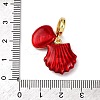 Brass Enamel European Dangle Charms KK-C119-01B-4