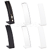 6Pcs 3 Styles Acrylic Slant Back Necklace Display Stands NDIS-FG0001-05-1