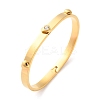 Heart 304 Stainless Steel Hinged Bangles for Women LS-BJEW-K263-01G-1