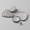 Crystal Rhinestone Heart Dangle Stud Earrings with 925 Sterling Silver Pin EJEW-WH0011-27P-2