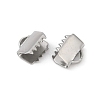 304 Stainless Steel Ribbon Crimp Ends STAS-E471-05H-P-2