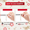 8Pcs 8 Style Wood Hair Sticks OHAR-PH0001-27-7