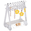 1 Set Coat Hanger Shaped Acrylic Earring Display Stands EDIS-PH0001-90C-1