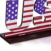 Natural Wood Desktop Ornament DJEW-C007-01-5