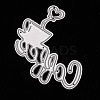 Caffe Carbon Steel Cutting Dies Stencils DIY-A008-17-3