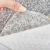 Glitter Resin Hotfix Rhinestone(Hot Melt Adhesive On The Back) DIY-GL0001-02-5