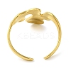304 Stainless Steel Open Cuff Rings for Women RJEW-Z043-02G-3