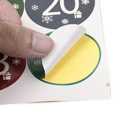 Christmas Advent Calendar Stickers DIY-L050-A06-1