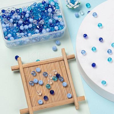 500Pcs 5Colors Electroplate Glass Beads EGLA-LS0001-01A-1
