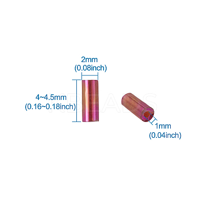 Tube Glass Bugle Beads SEED-YS0001-02-1