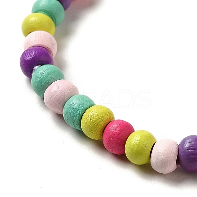 Maple Wood Jewelry Set SJEW-C006-01B-1
