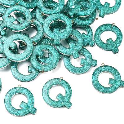 Transparent Epoxy Resin Pendants CRES-YW0002-01Q-1
