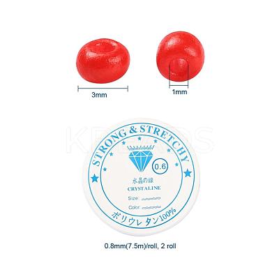 5 Colors Flat Round Acrylic Letter Beads DIY-YW0002-54-1