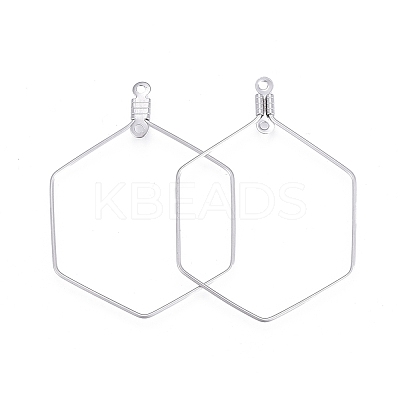 Tarnish Resistant 304 Stainless Steel Wire Pendants LS-STAS-L238-075P-1