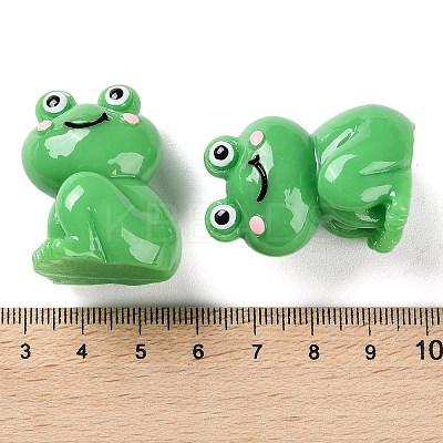 Cartoon Cute Resin 3D Frog Figurines RESI-Z024-01D-1