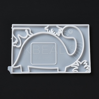 DIY Dinosaur Photo Frame & Grass Decoration Silicone Molds DIY-I099-57-1