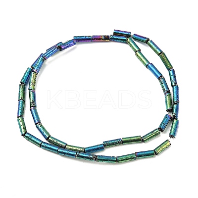 Electroplated Natural Lava Rock Beads Strands G-K388-03A-09-1