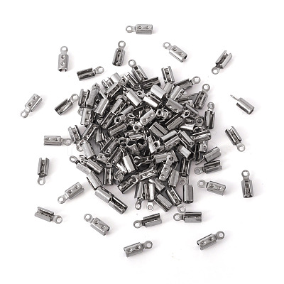 304 Stainless Steel Folding Crimp Ends X1-STAS-P107-07P-1