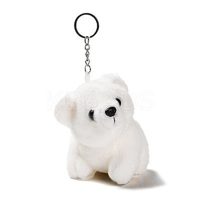 Cartoon PP Cotton Plush Simulation Soft Stuffed Animal Toy Bear Pendants Decorations HJEW-K043-10-1