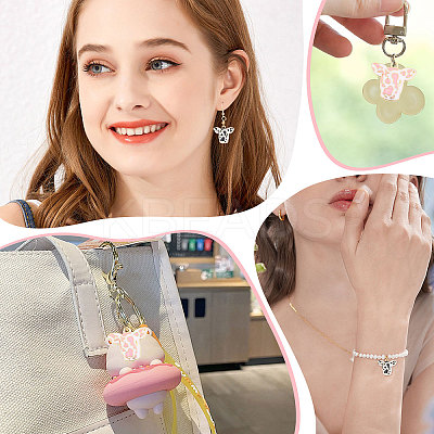 32Pcs 2 Colors Zinc Alloy Pendants FIND-CA0001-50-1