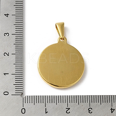 PVD Vacuum Plating 304 Stainless Steel Pendants STAS-B069-02G-1