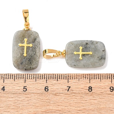 Natural Labradorite Pendants G-G461-06G-06-1