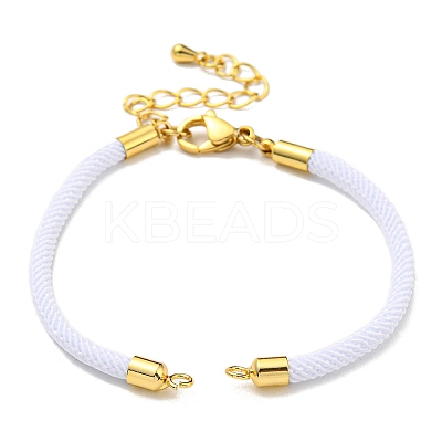 Nylon Cords Bracelet Makings Fit for Connector Charms AJEW-P116-02G-17-1