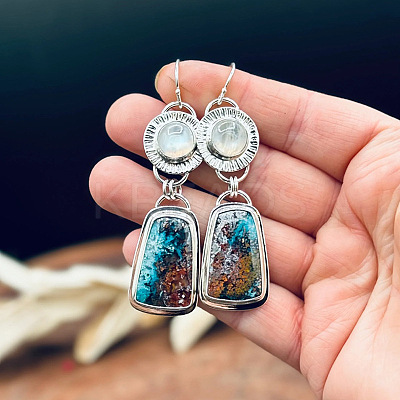 Alloy Enamel Dangle Earrings FS-WG6E131-01-1