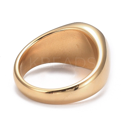 Ion Plating(IP) 304 Stainless Steel Finger Rings LS-STAS-H101-01G-7-1