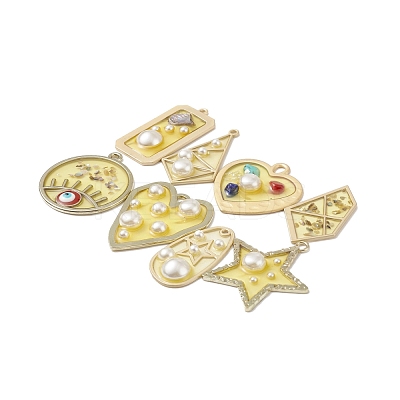 Epoxy Resin Pendants RESI-XCP0001-84-1