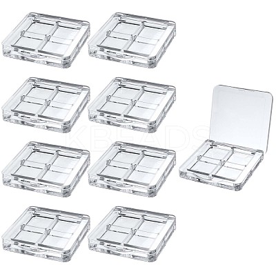 9 Pcs Transparent Empty Eyeshadow Palette JX089A-1