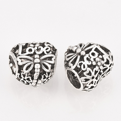 Alloy European Beads MPDL-S065-17-1