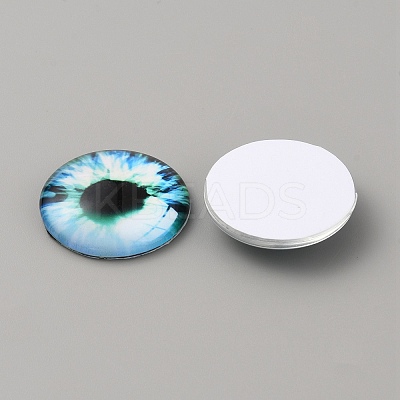 Glass Cabochons GLAA-WH0033-75H-10-1