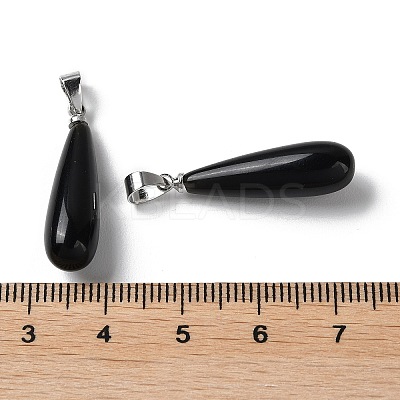 Natural Mixed Stone Teardrop Pendants G-Q005-03P-1