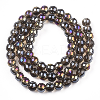 Electroplate Transparent Glass Beads Strands LS-GLAA-T032-T6mm-AB02-1