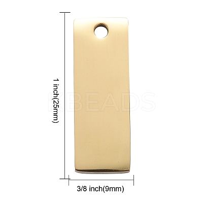 Ion Plating(IP) 304 Stainless Steel Pendants STAS-I140-22B-G-1
