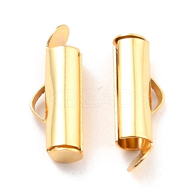 304 Stainless Steel Slide On End Clasp Tubes X-STAS-C044-07C-G-1