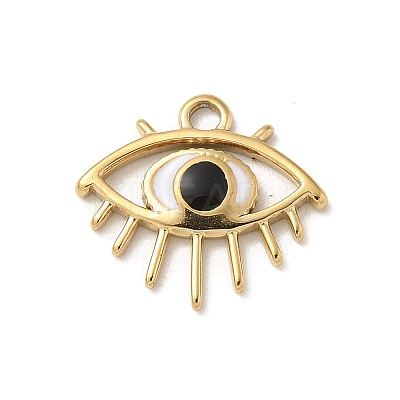 Ion Plating(IP) 304 Stainless Steel Enamel Charms STAS-G351-07G-1